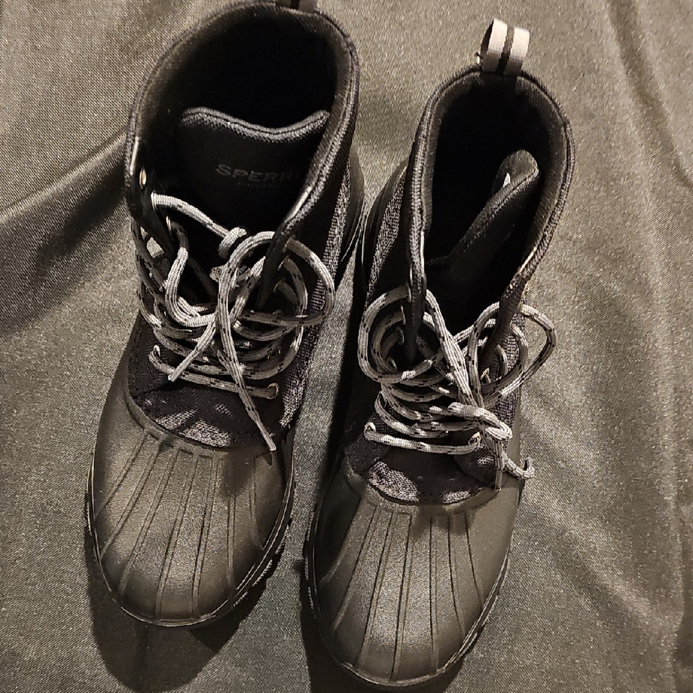 Sperry Charcoal Lace-Up Boots